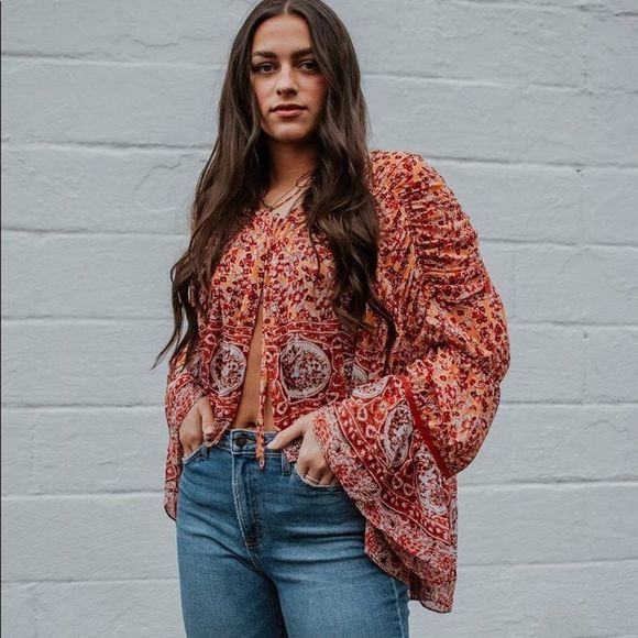 FREE PEOPLE| Lorraine Tiered Kimono - Picture 4 of 8